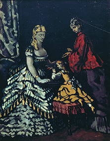 Interieur mit zwei Frauen und Kind a Paul Cézanne