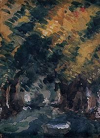 Chestnut avenue at yeses de Bouffan a Paul Cézanne