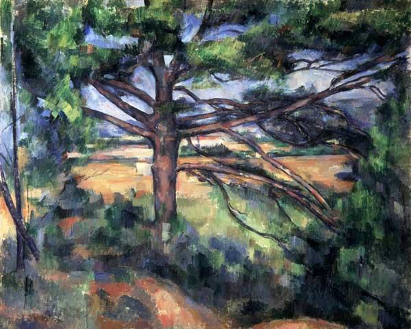 A big pine tree near Aix a Paul Cézanne