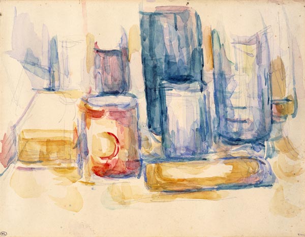 Kitchen Table with Pots ... a Paul Cézanne