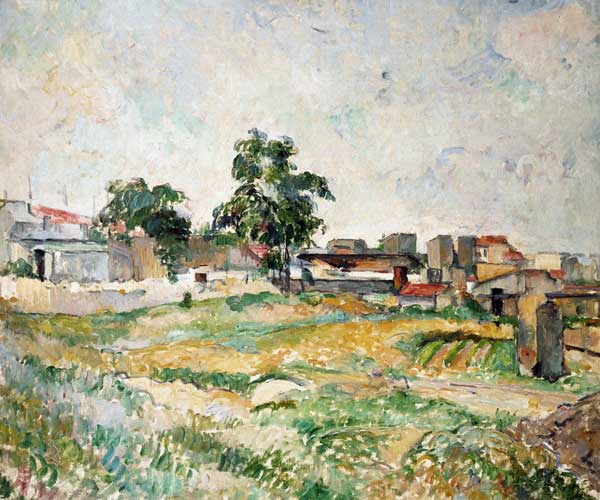 Landscape near Paris a Paul Cézanne