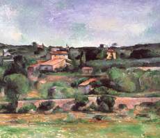 Countryside at Aix a Paul Cézanne