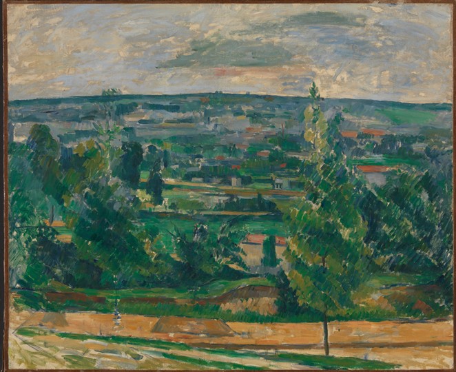 Landscape in Jas de Bouffan a Paul Cézanne