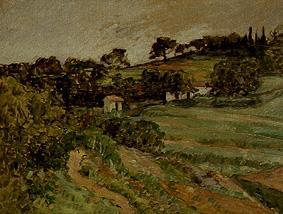 Countryside in the Provence a Paul Cézanne