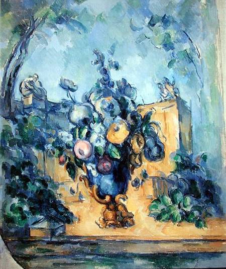 Large Vase in the Garden a Paul Cézanne