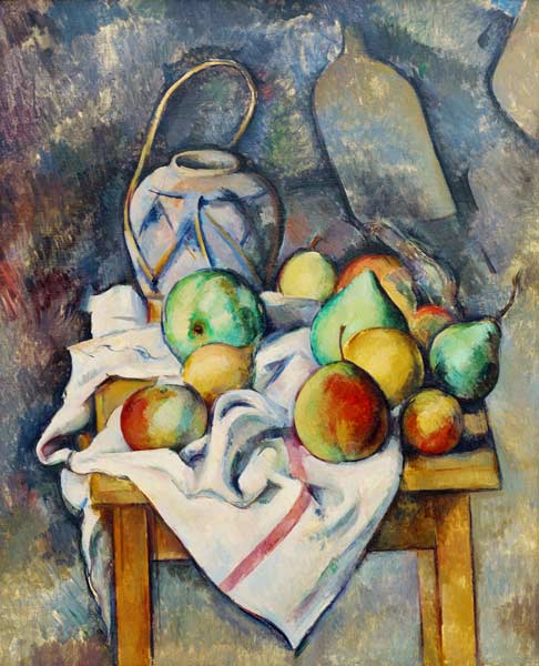 Le vase paille a Paul Cézanne