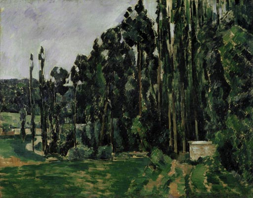 Les peupliers a Paul Cézanne