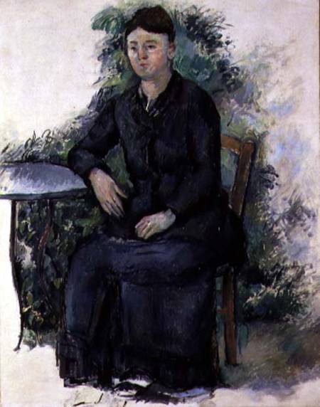 Madame Cezanne in the Garden a Paul Cézanne