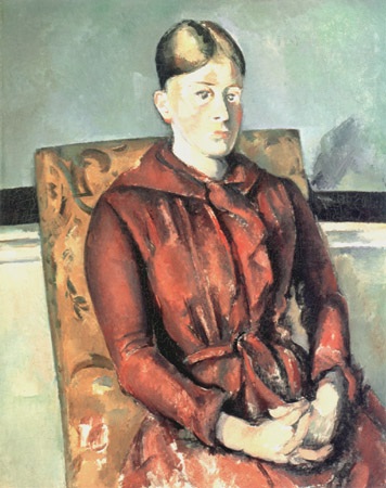 Madam Cezanne in the yellow easy-chair a Paul Cézanne