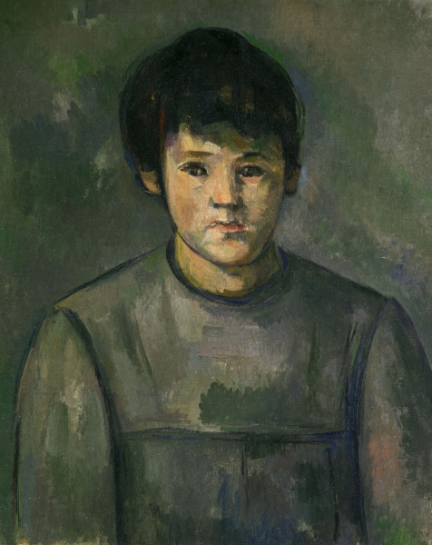 Portrait of a girl a Paul Cézanne