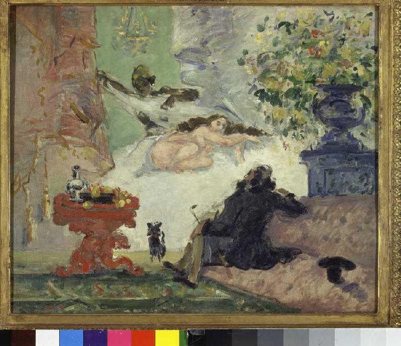 A modern Olympia. a Paul Cézanne