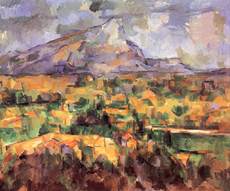 The Mont Sainte Victoire a Paul Cézanne