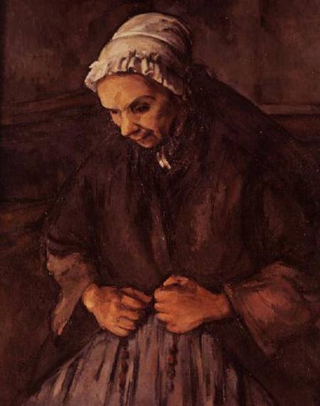 Old Woman with a Rosary a Paul Cézanne