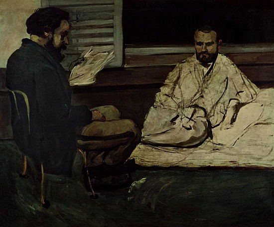 Paul Alexis (1847-1901) Reading a Manuscript to Emile Zola (1840-1902) 1869-70 a Paul Cézanne