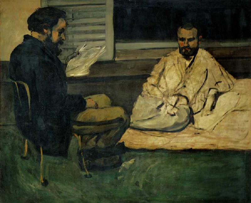 Paul Alexis, Sekretär von Emile Zola, liest Emile Zola vor a Paul Cézanne