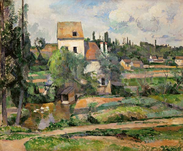 Moulin de la Couleuvre at Pontoise (for detail see 67881) a Paul Cézanne