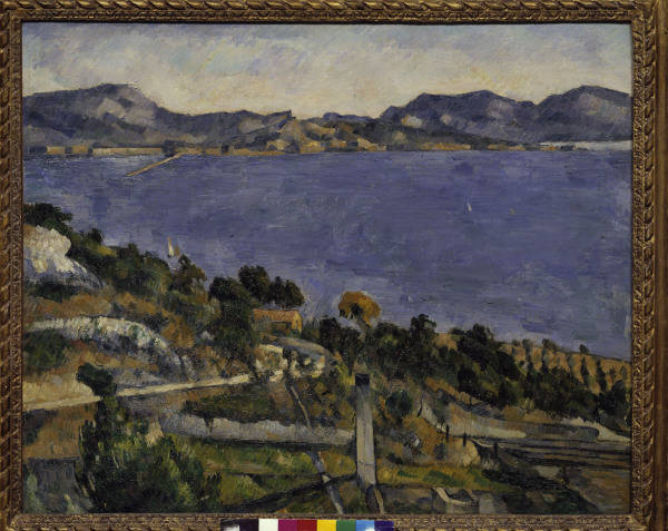 Cezanne, Paul 1839-1906. ''L''Estaque'' (View of the Gulf of Marseille), 1878/79. Oil on canvas, 59. a Paul Cézanne