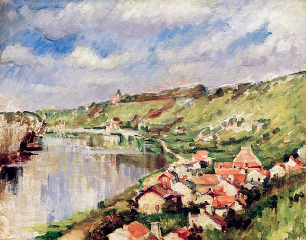 Paysage au bord de lOise a Paul Cézanne