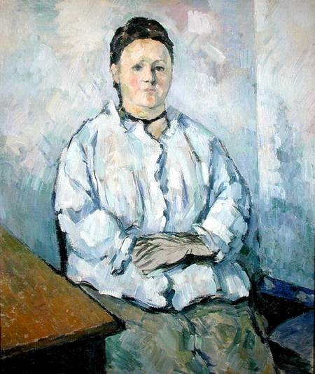 Portrait of Madame Cezanne a Paul Cézanne