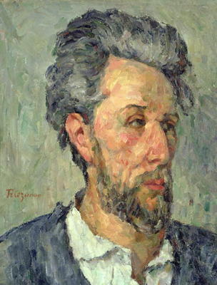 Portrait of Victor Chocquet, 1876-77 (oil on canvas) a Paul Cézanne