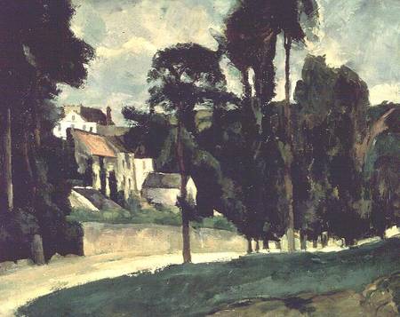 The Road at Pontoise a Paul Cézanne