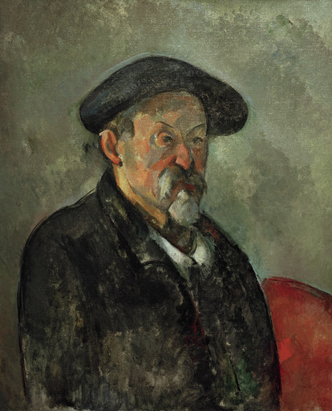 Self-portrait with beret a Paul Cézanne