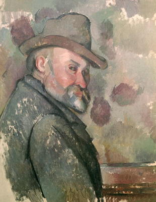 Self Portrait, 1890-94 (oil on canvas) a Paul Cézanne