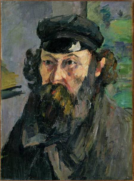 Self Portrait in a Casquette a Paul Cézanne