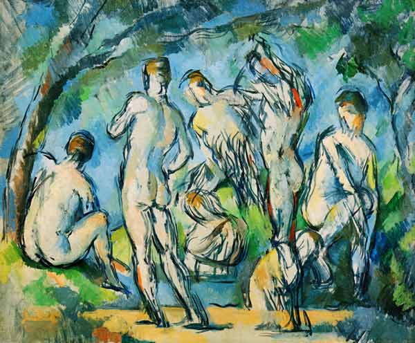 Seven Bathers a Paul Cézanne