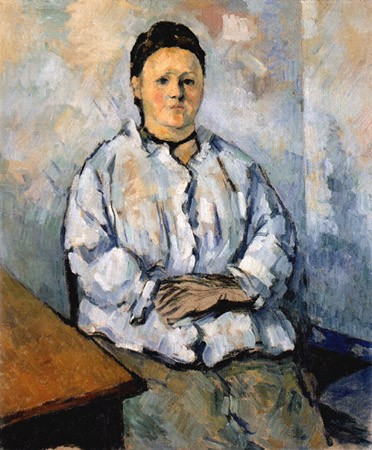 Sedentary madam Cezanne a Paul Cézanne