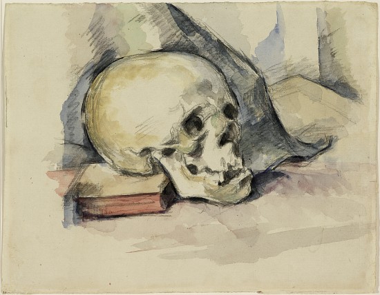 Skull and Book a Paul Cézanne
