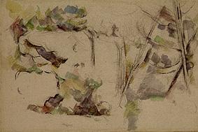 Quarry at Bibémus. a Paul Cézanne