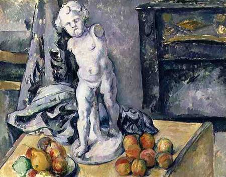 Still Life with Statuette a Paul Cézanne