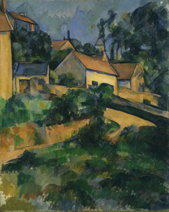 Turning Road at Montgeroult a Paul Cézanne