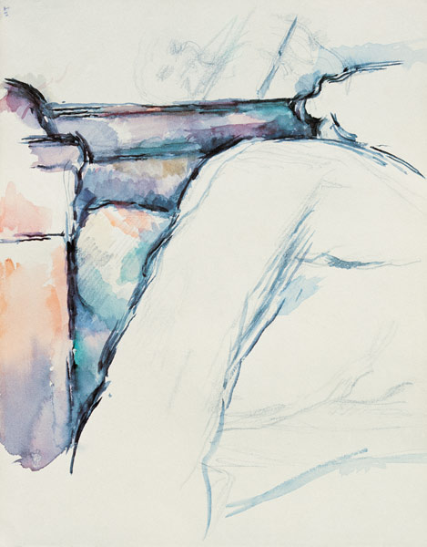 Studio dettagliato di un letto sfatto a Paul Cézanne