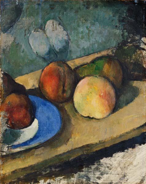 The Blue Plate a Paul Cézanne