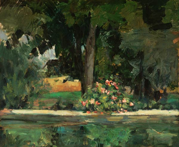 The Lake at Jas de Bouffan a Paul Cézanne