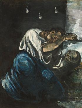 Cezanne, Paul 1839-1906. ''La Madeleine (ou La Douleur)'', c.1868/69. Oil on canvas, 165 x 125.5cm.
