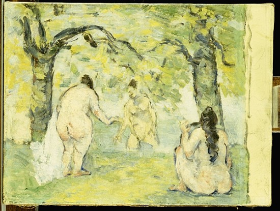 Three Bathers, 1875-77 a Paul Cézanne