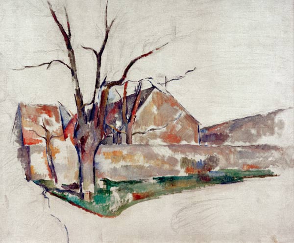Winter landscape a Paul Cézanne