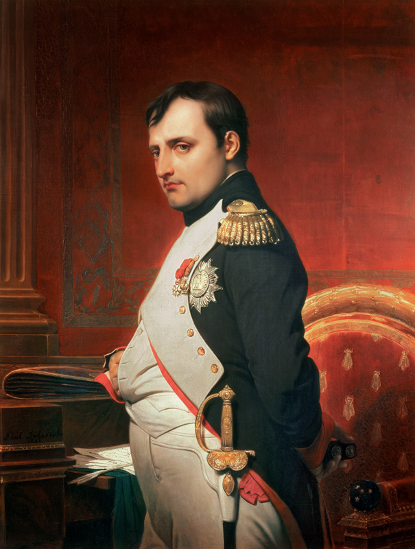 Napoleon (1769-1821) in his Study a Paul Delaroche
