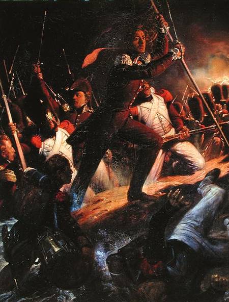 Charles-Amedee-Albert de Savoie, Prince de Carignan (1798-1849) Leading the Assault at the Siege of a Paul Delaroche