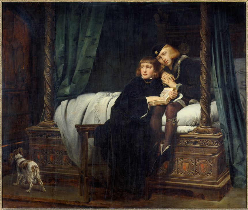 The Sons of Edward IV in the Tower a Paul Delaroche