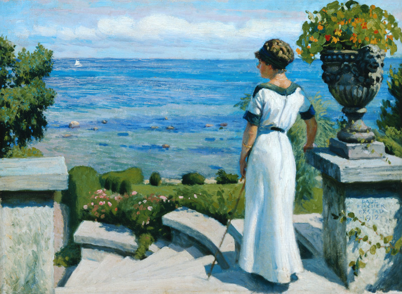 On the terrace a Paul Fischer