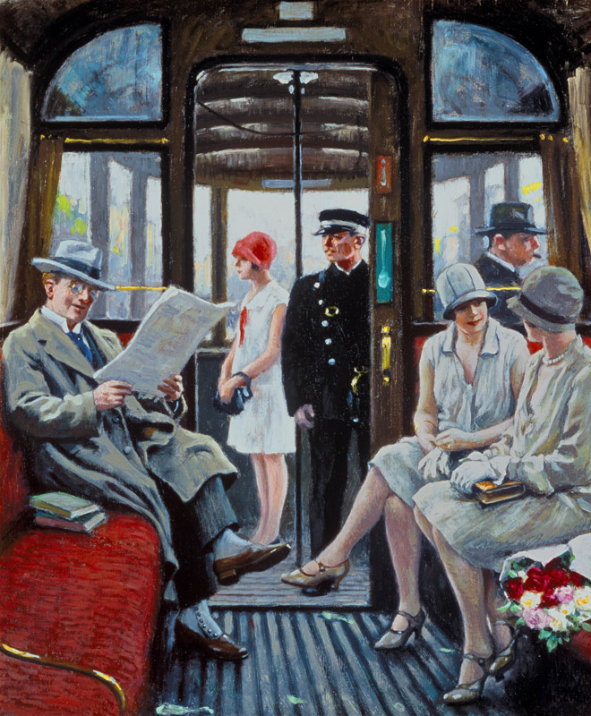 In the tramway a Paul Fischer