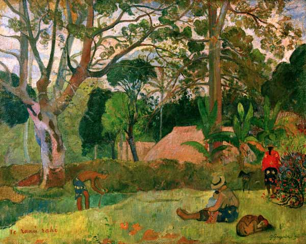 Te raau rahi (Der große Baum) a Paul Gauguin