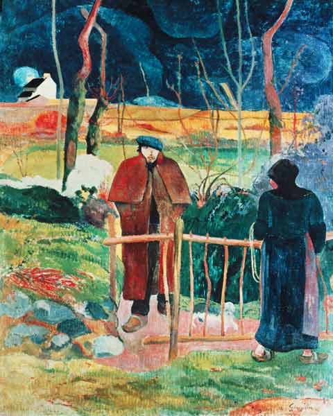 Bonjour, Monsieur Gauguin, 1889 (oil on canvas) a Paul Gauguin
