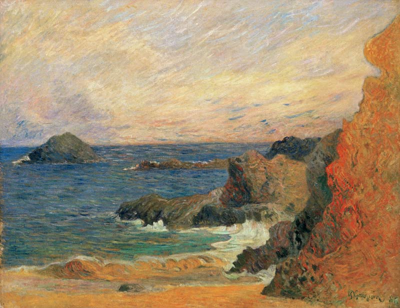 Costa rocciosa a Paul Gauguin