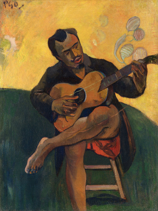 The Guitar Player a Paul Gauguin