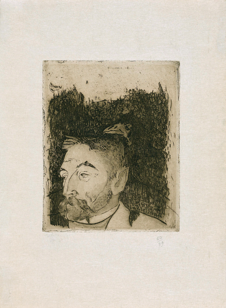 Portrait of the poet Stéphane Mallarmé (1842-1898) a Paul Gauguin